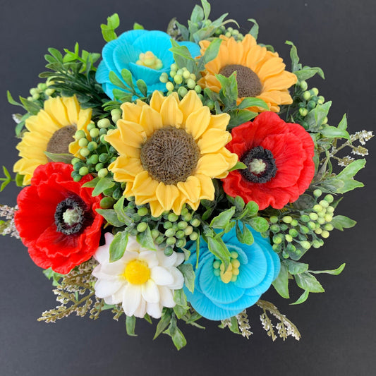 CUSTOMIZABLE SOAP FLOWER ARRANGEMENT