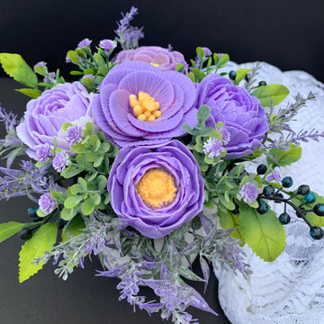 Soap Flowers Bouquet "Purple Summer Dream"