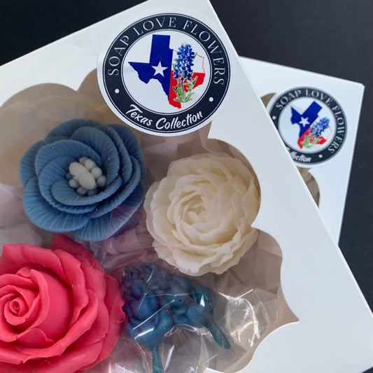 Texas themed soap gift box