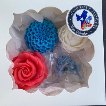 Texas themed soap gift box