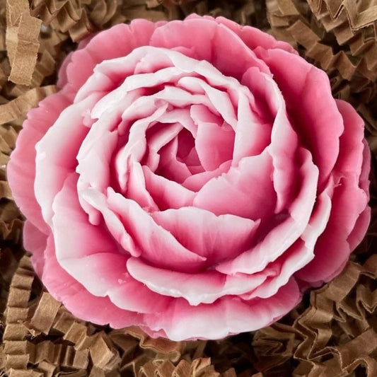 Peony flower soap single