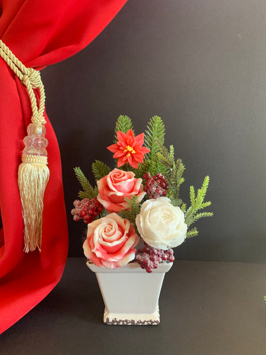 Christmas flower arrangement