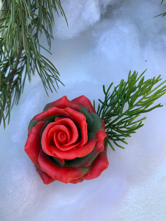Christmas rose soap