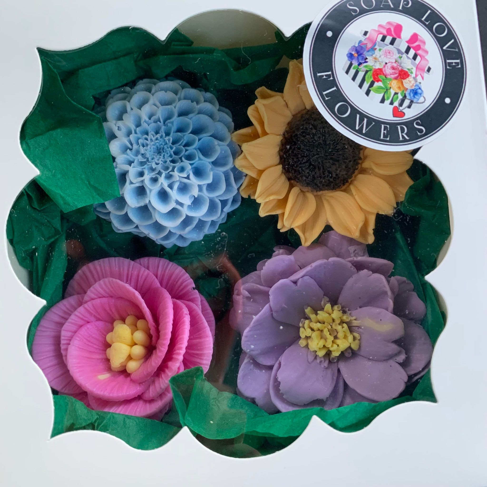 Birthday gift box Flower soaps