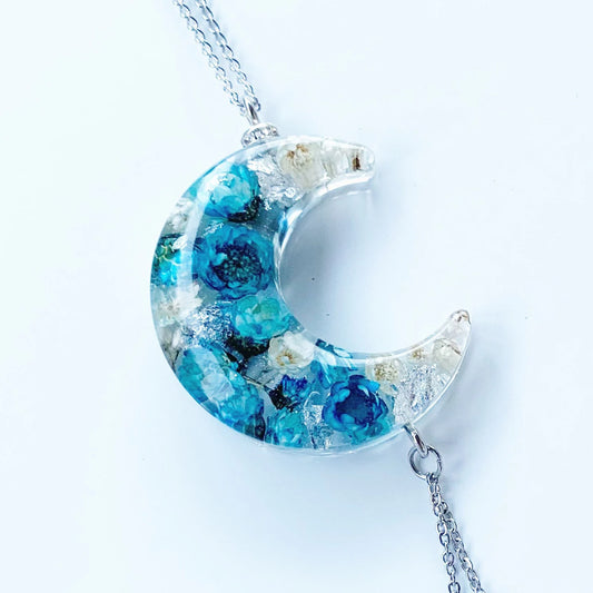 Moon necklace Lazuli
