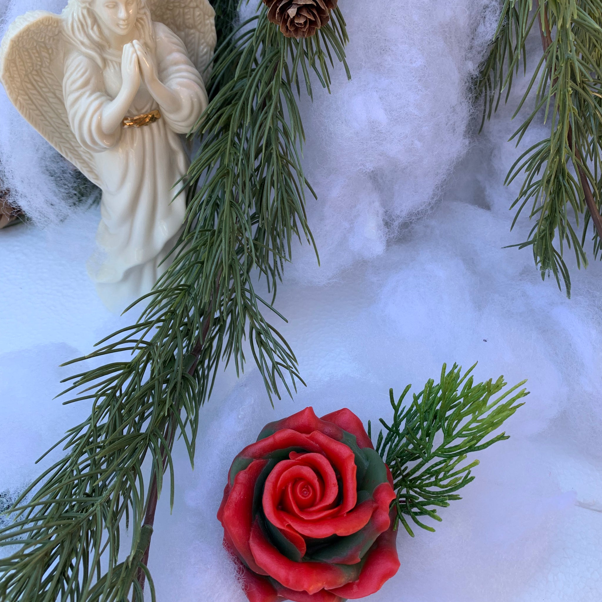 Christmas rose soap