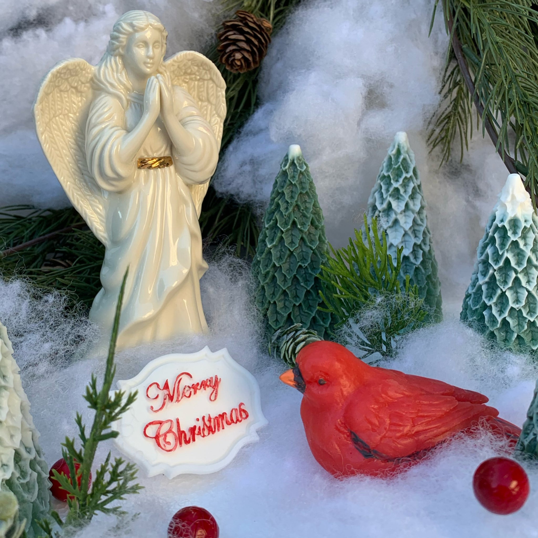 Christmas cardinal - artisan soap